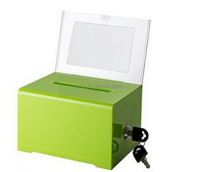 China ballot box suppliers direct sale clear polycarbonate box acrylic ballot box with lock BB-119