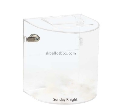 Custom wholesale acrylic cash drop box with lock DB-252