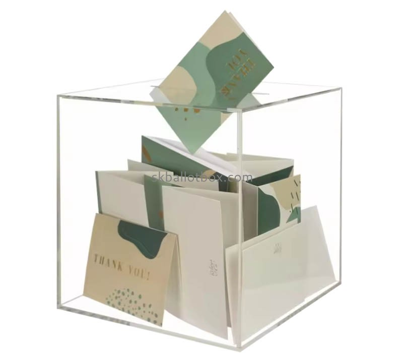 Custom wholesale acrylic cards collection box SB-184