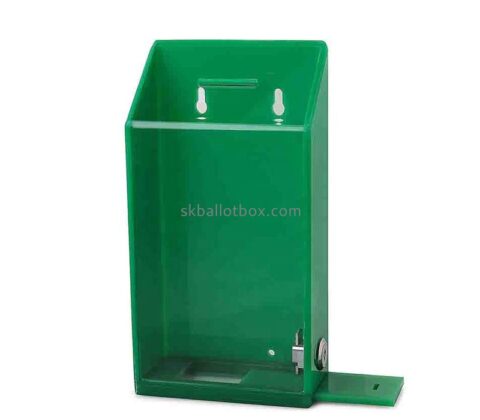 Perspex boxes supplier custom acrylic wall lockable suggestion box SB-054