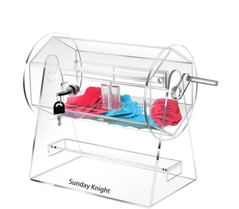 Wholesale custom acrylic rotating lottery box BB-3030