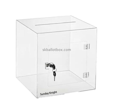 Wholesale custom acrylic suggestion collection box SB-229