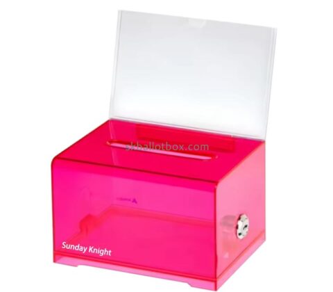 Wholesale custom acrylic suggestion box with lock key SB-223