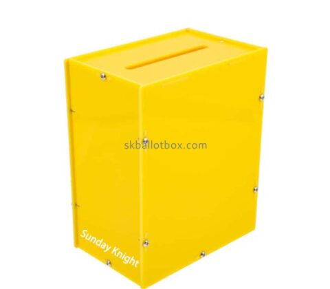 Custom wholesale acrylic charity storage container with lock DB-255