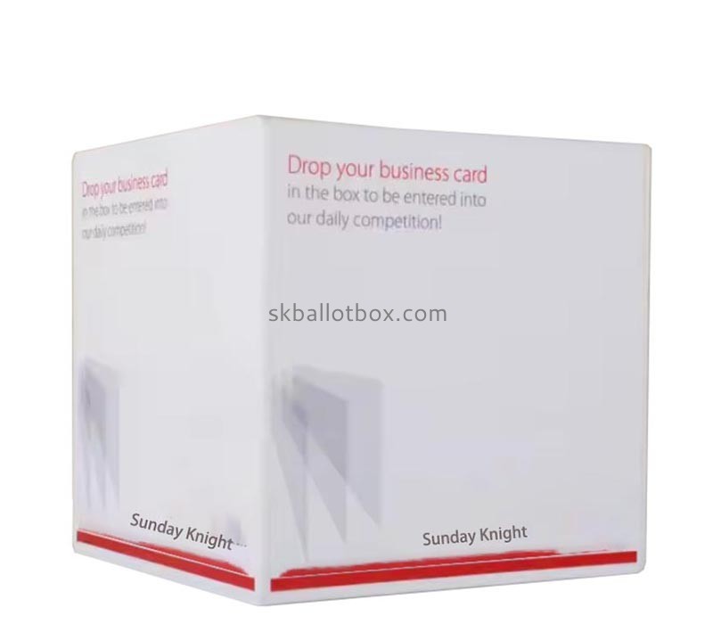 Custom wholesale plexiglass business card collection box SB-220