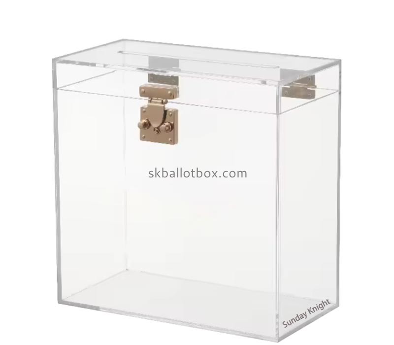 Custom wholesale acrylic card collection box SB-216