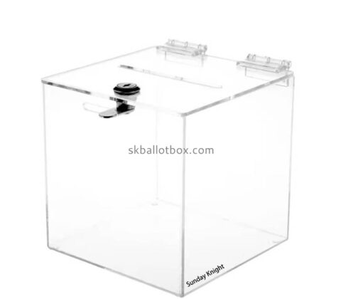 Custom wholesale acrylic lockable voting box BB-3016