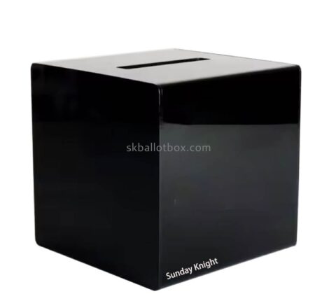 Custom wholesale acrylic voting box with lock key BB-3015