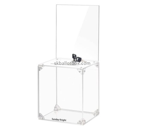 Custom wholesale acrylic ballot box with slot BB-3011