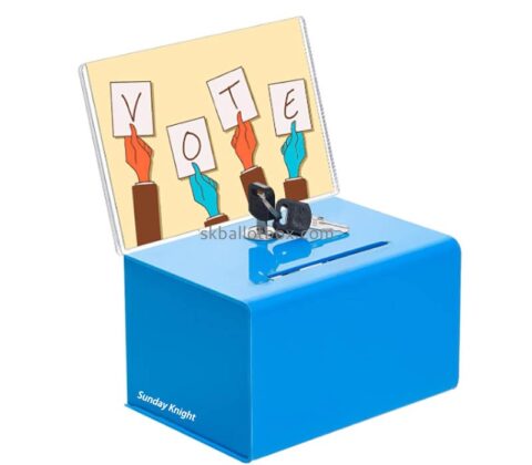 Custom wholesale acrylic vote box with lock BB-3008