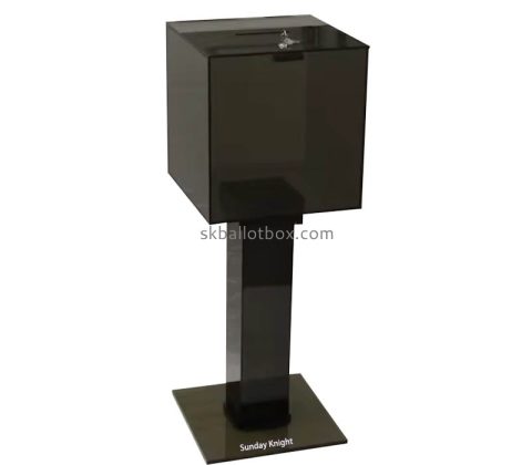 Custom wholesale acrylic floor standing suggestion box SB-214