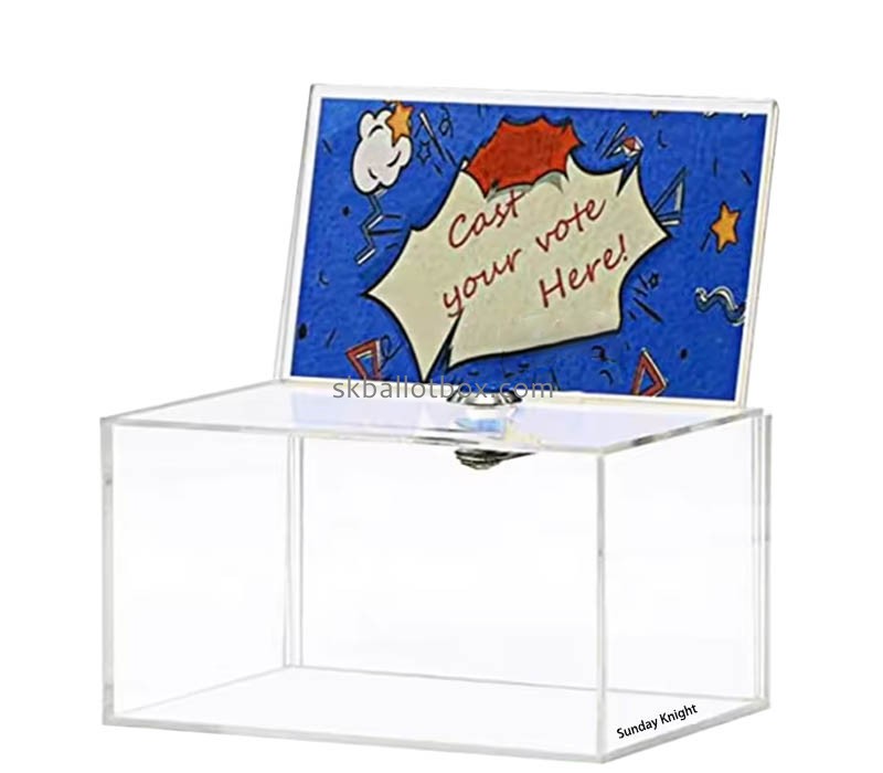 Custom wholesale acrylic suggestion box SB-209