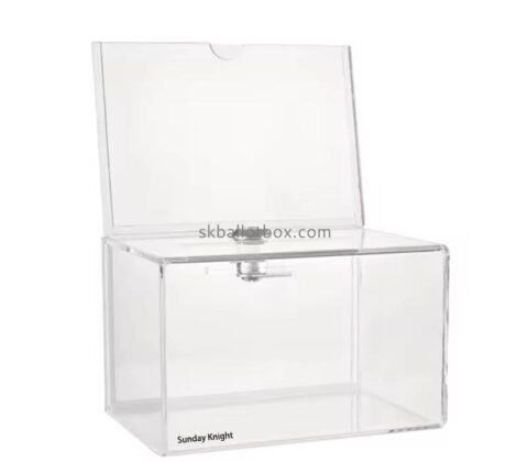 Custom wholesale acrylic suggestion collection box SB-208