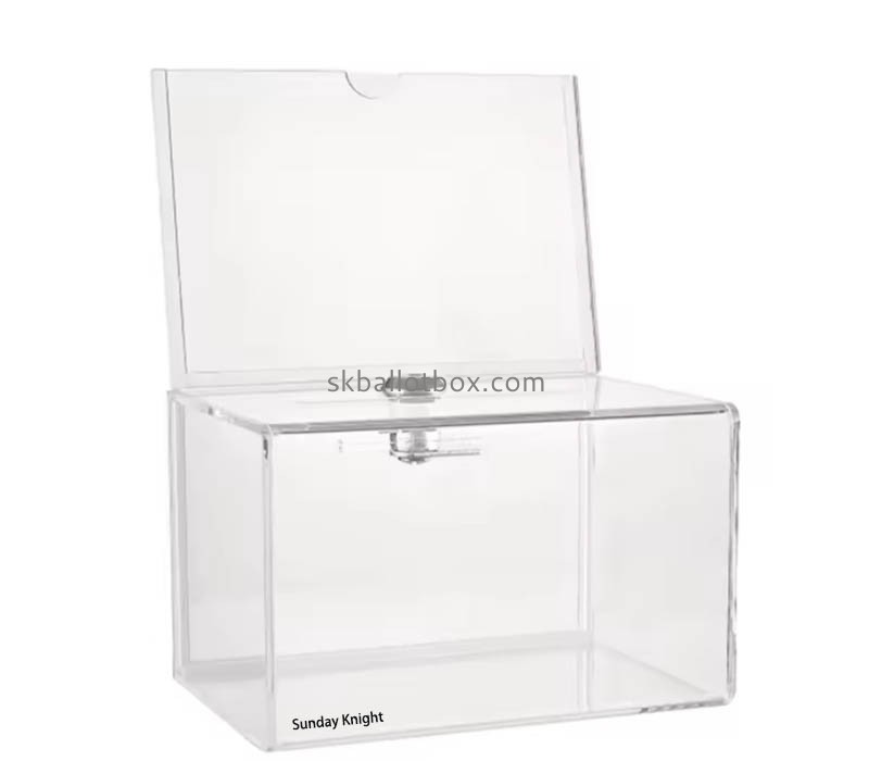 Custom wholesale acrylic suggestion collection box SB-208