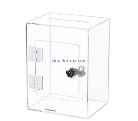 Custom wholesale acrylic lockable election box BB-3005