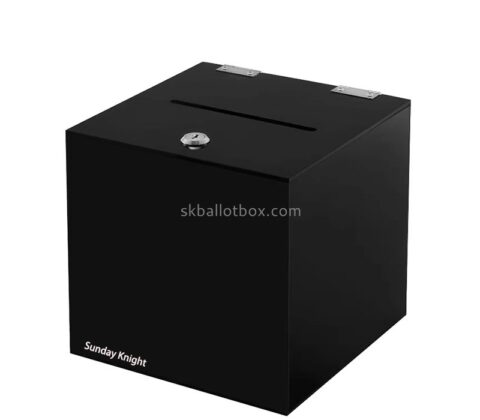 Custom wholesale acrylic lockable ballot box BB-3004