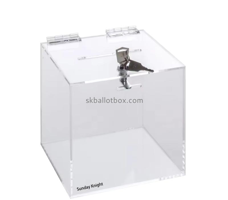 Custom wholesale acrylic donation collection box DB-237