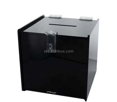 Custom wholesale acrylic comment collection box with lock key SB-197