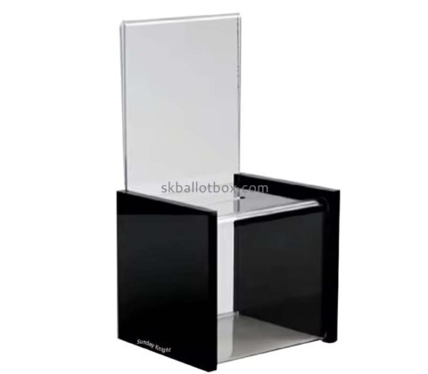 Custom wholesale acrylic suggestion collection box SB-194