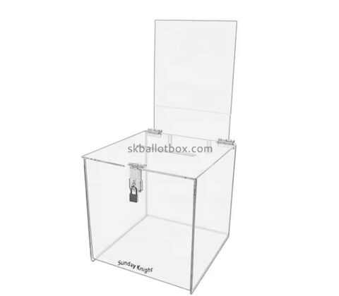 Custom wholesale acrylic locking suggestion box SB-192