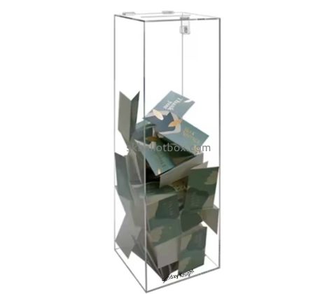 Custom wholesale acrylic floor standing suggestion box SB-191