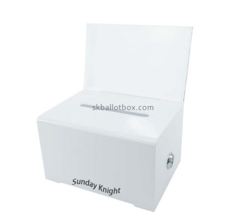 Custom wholesale acrylic lockable ballot box BB-2984