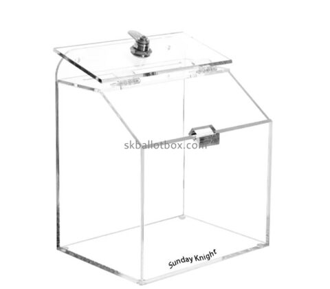 Custom wholesale acrylic lockable suggestion box SB-183