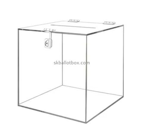 Custom wholesale acrylic lockable election box BB-2983