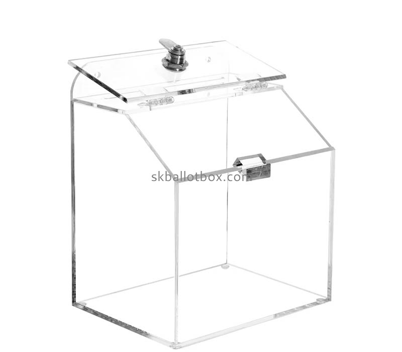 Custom wholesale acrylic lockable voting box BB-2978