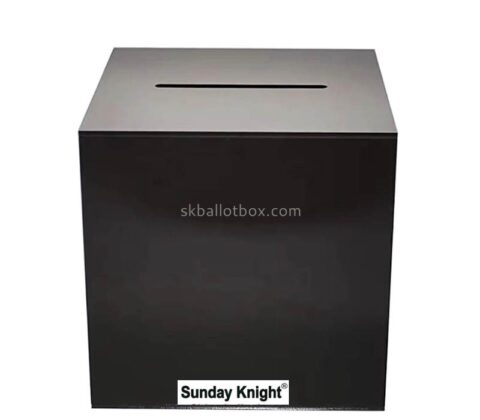 Custom wholesale acrylic charity collection box DB-214