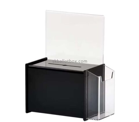 Custom wholesale acrylic charity collection box DB-200