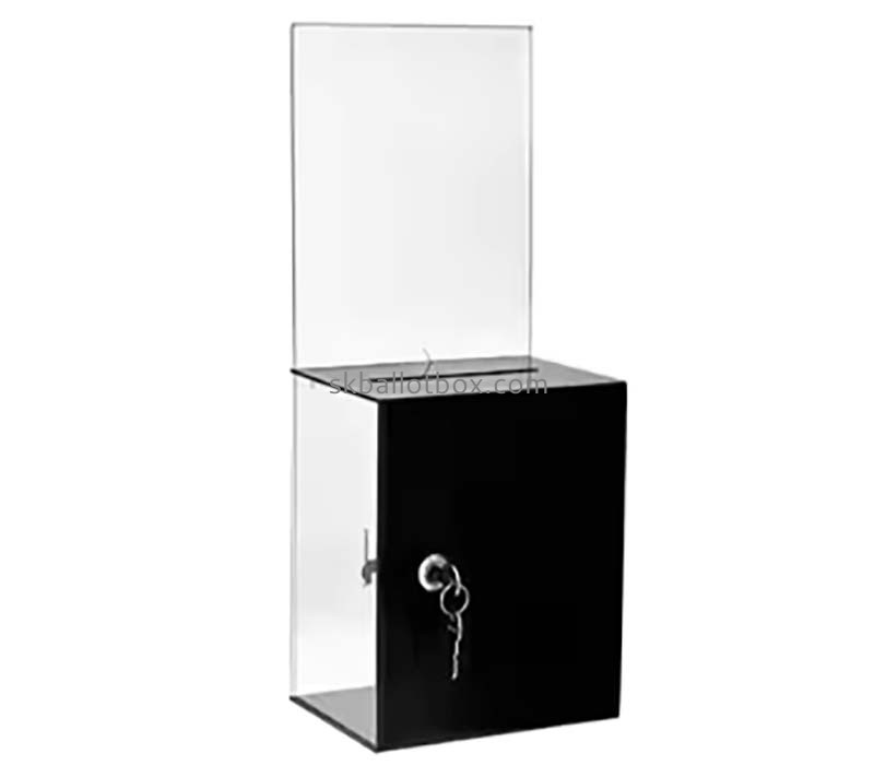 Custom wholesale acrylic suggestion box with slot sign SB-171