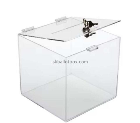 Custom acrylic suggestion box with key SB-166