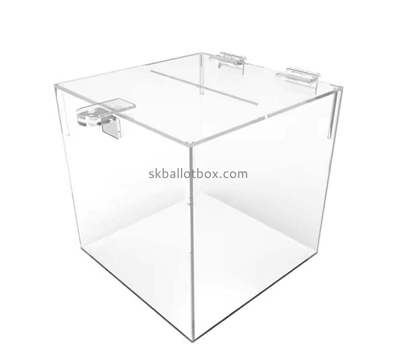 Custom acrylic suggestion collection box SB-161