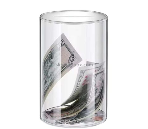 Custom acrylic money collection box DB-191