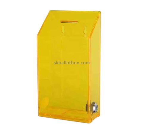 Custom acrylic wall suggestion box with key lock SB-155