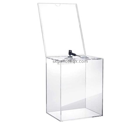 Custom acrylic suggestion box with key lock SB-154