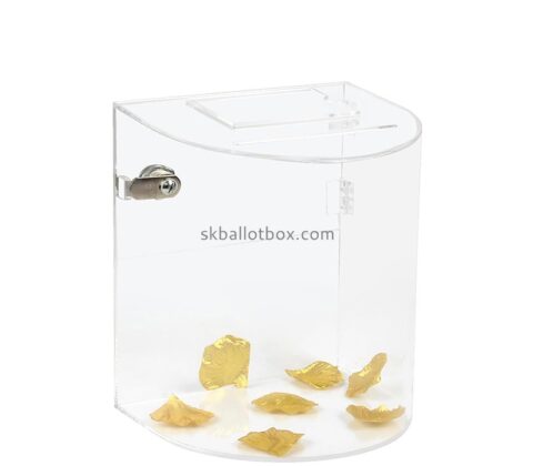 Custom transparent acrylic comment box with lock SB-132