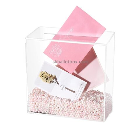 Custom clear acrylic card box BB-2920