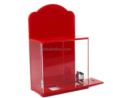 Lucite display manufacturer custom acrylic comment box with lock and key SB-126