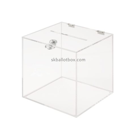 Lucite box manufacturer custom acrylic comment ticket box SB-116