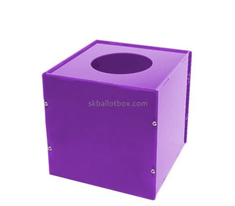 Acrylic box manufacturer custom plexiglass lucky raffle game box for business annual meeting fundraising DB-110