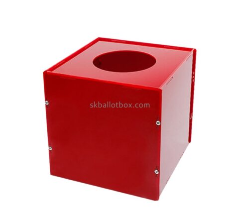 Acrylic box manufacturer custom plexiglass raffle ball drawing box SB-078