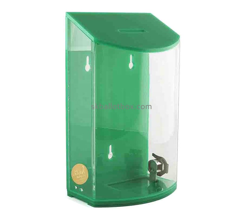 Perspex boxes supplier custom wall mounted acrylic locking election box BB-2854