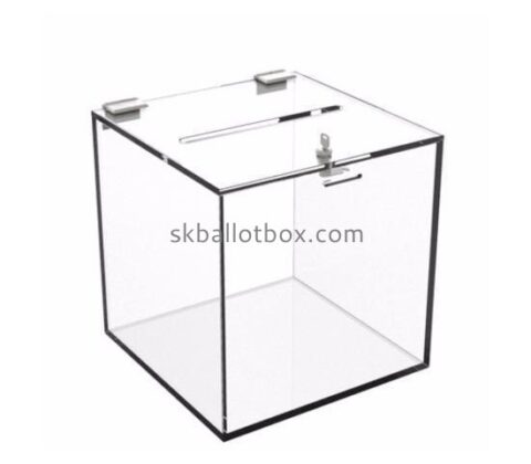 Plexiglass supplier custom acrylic ballot box perspex election box BB-2830