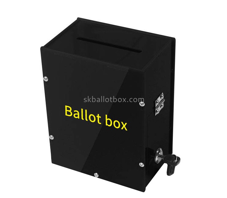 Acrylic manufacturer custom plexiglass ballot box perspex voting box BB-2827