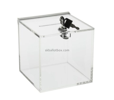 Lucite supplier custom acrylic ballot box plexiglass voting box BB-2826