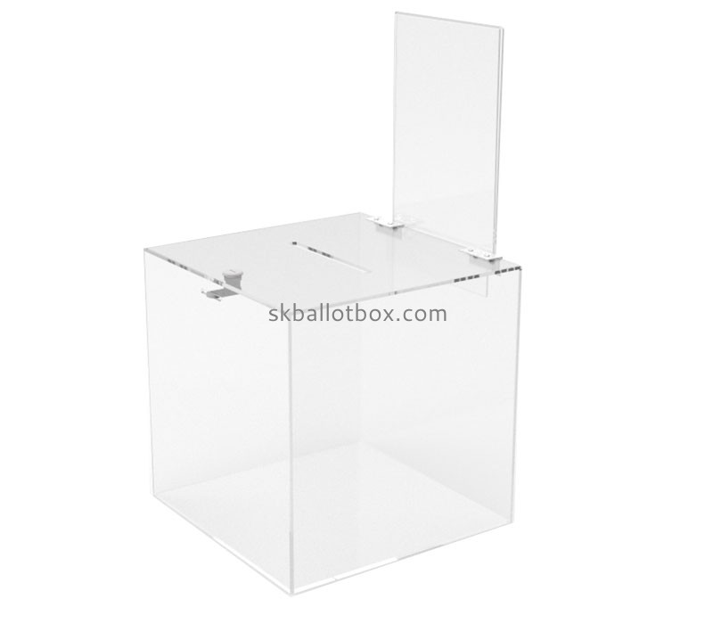 Plexiglass supplier custom acrylic lockable ballot box BB-2806