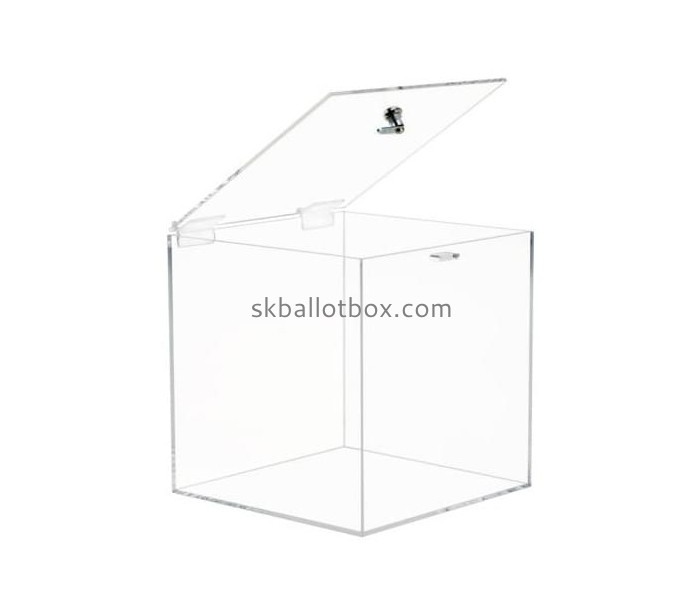 OEM supplier customized acrylic lockable suggestion box SB-032