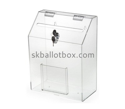 OEM supplier customized acrylic suggestion box with sign holder SB-026